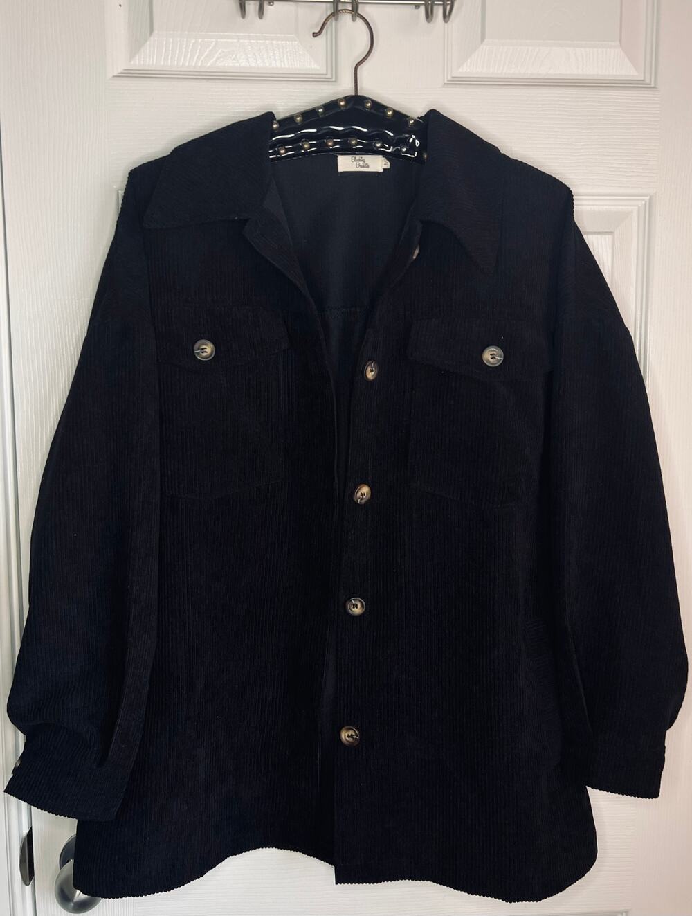 Blushing Brunette Corduroy Shacket Jacket sz M